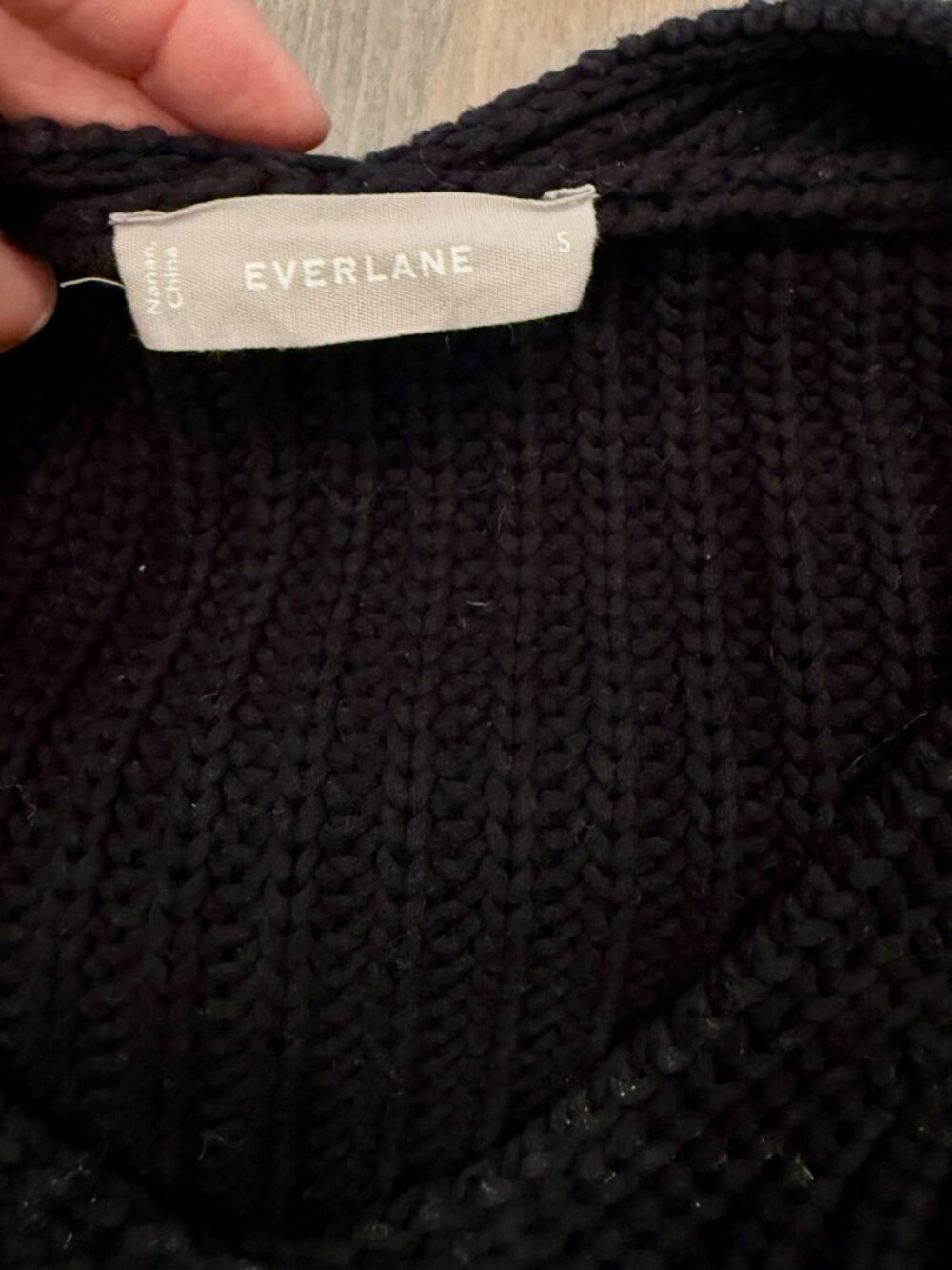 Everlane Chunky Cotton Sweater, size Small - Picture 3 of 4